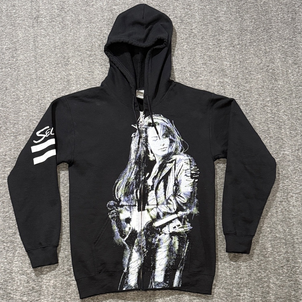 Selena Black Graphic Hoodie‎ Small